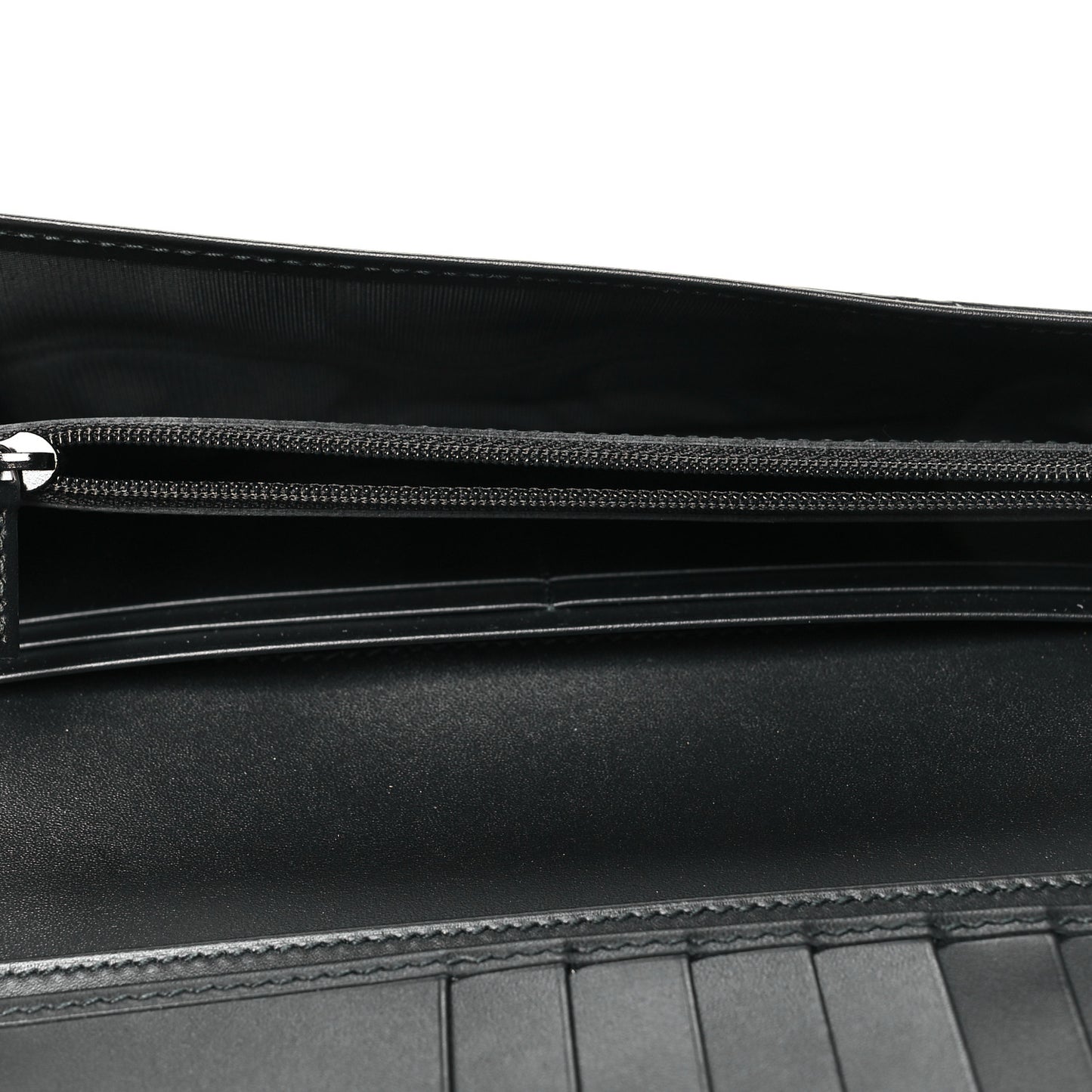 Guccissima Avel Continental Flap Wallet Black