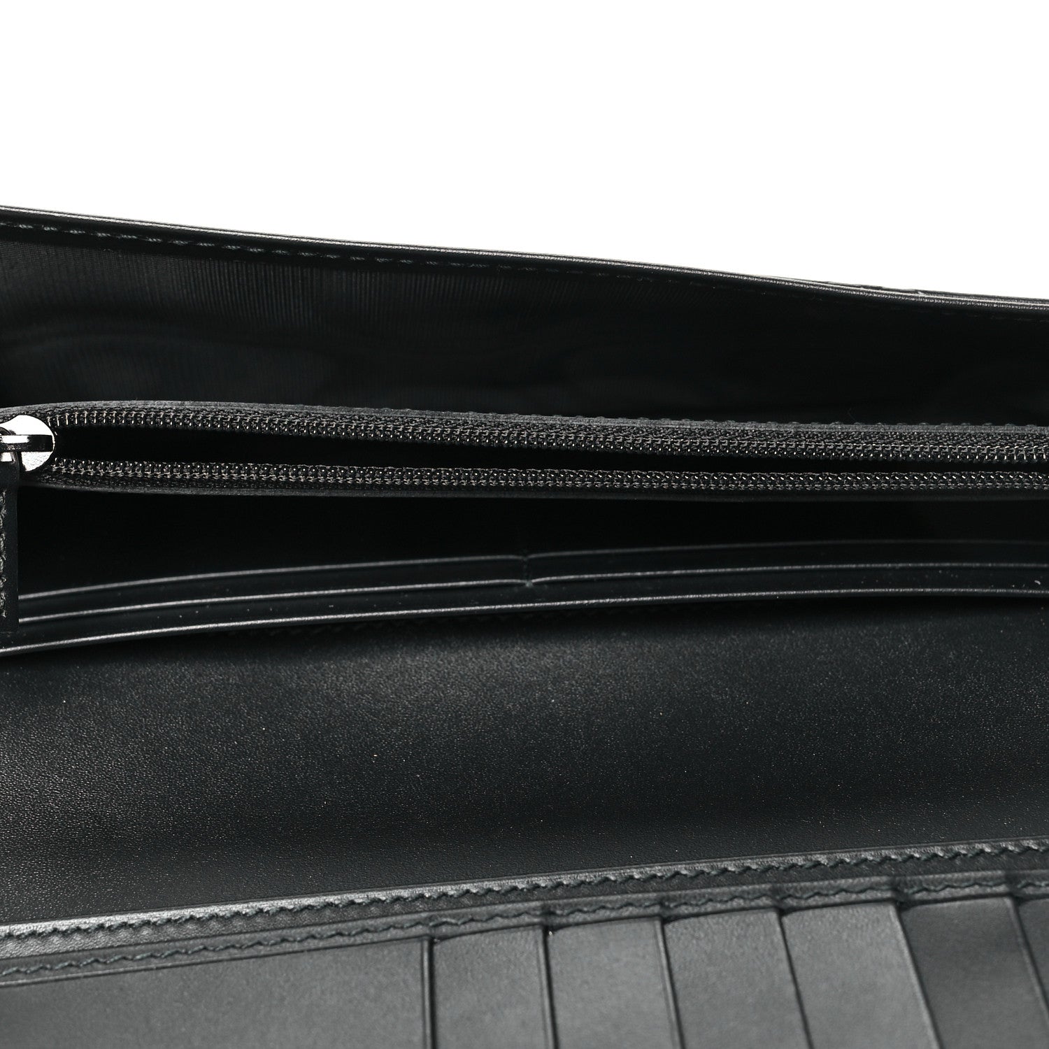 Gucci Guccissima Avel Continental Flap Wallet Black 6 of 9