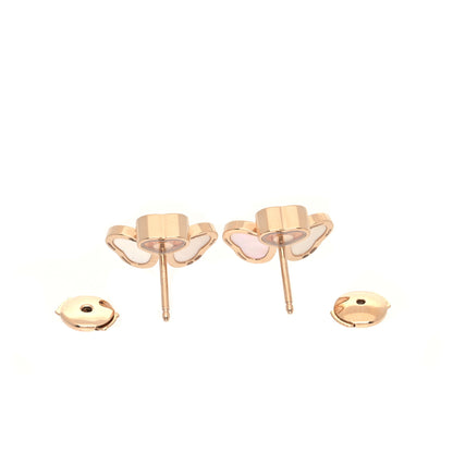 Chopard 18K Rose Gold Diamond Mother of Pearl Floating Happy Hearts Wings Earrings 4 of 5