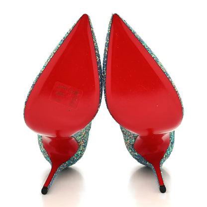 Christian Louboutin Glitter So Kate Dragonfly 120 Pumps 37 China Blue 5 of 7