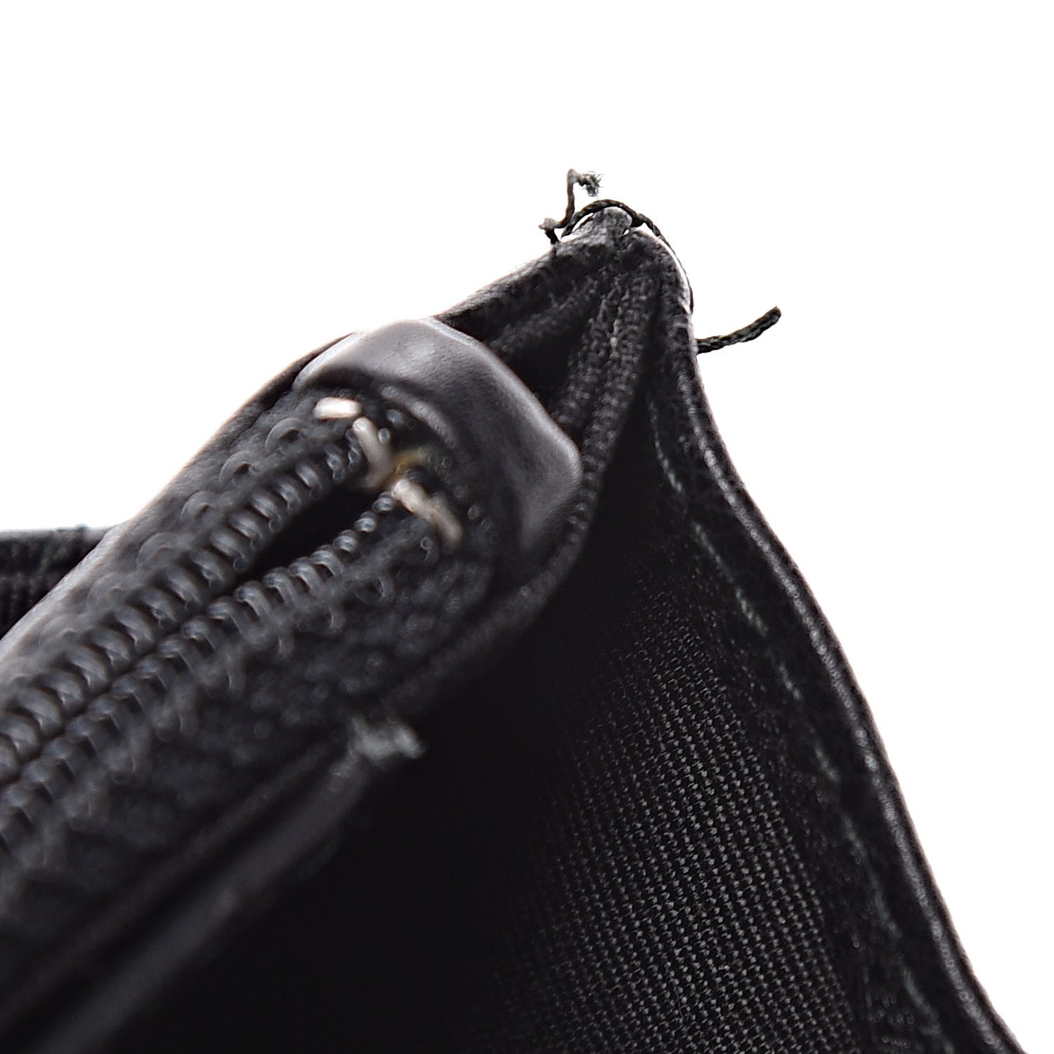Chanel Crumpled Calfskin Quilted Wallet On Chain WOC So Black 13 of 14