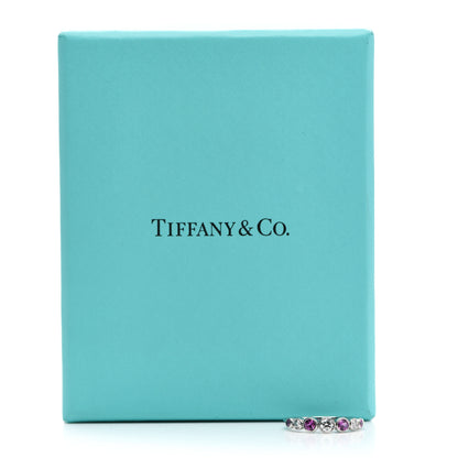 Tiffany Platinum Diamond Pink Sapphire Jazz Ring 48 4.25 7 of 7