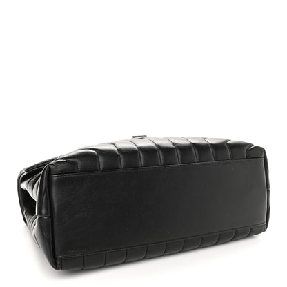Saint Laurent Calfskin Y Quilted Monogram Medium Loulou Chain Satchel Black 4 of 13