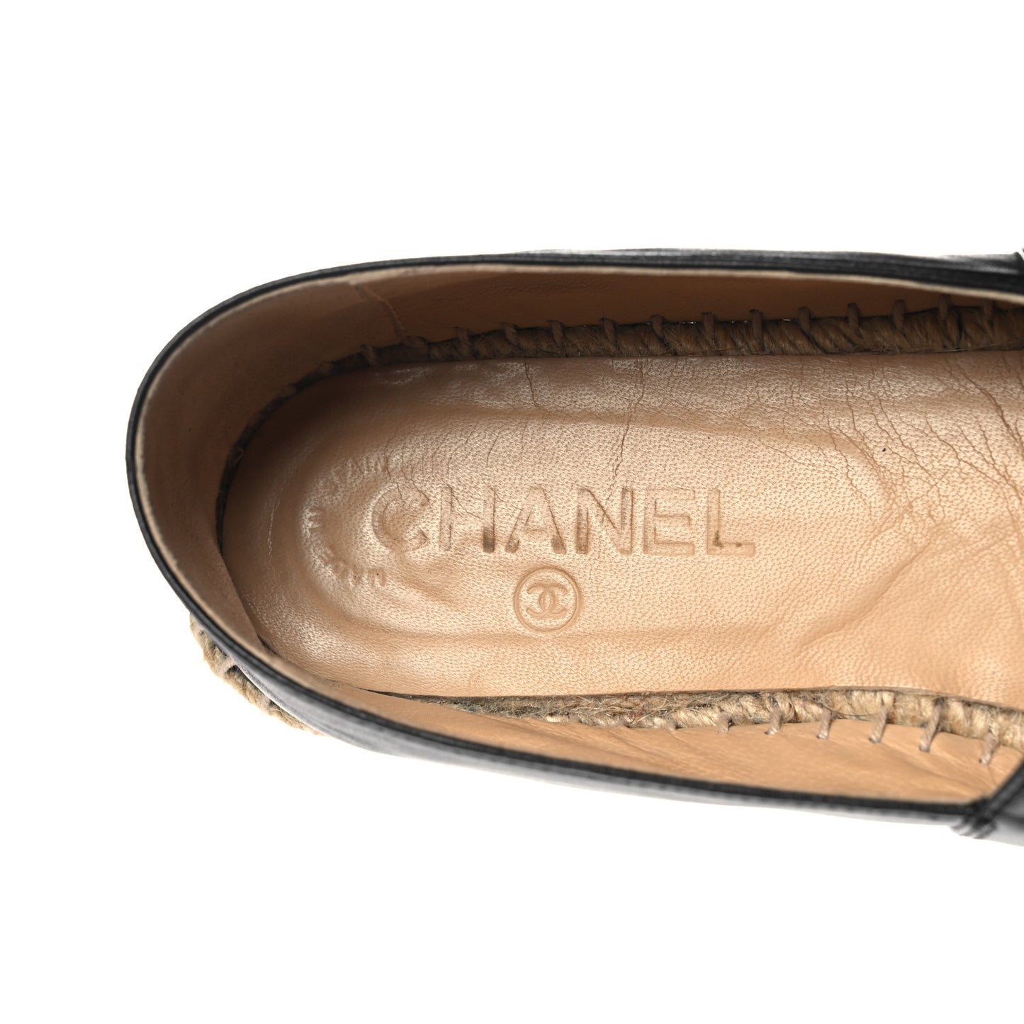 Lambskin CC Espadrilles 38 Black