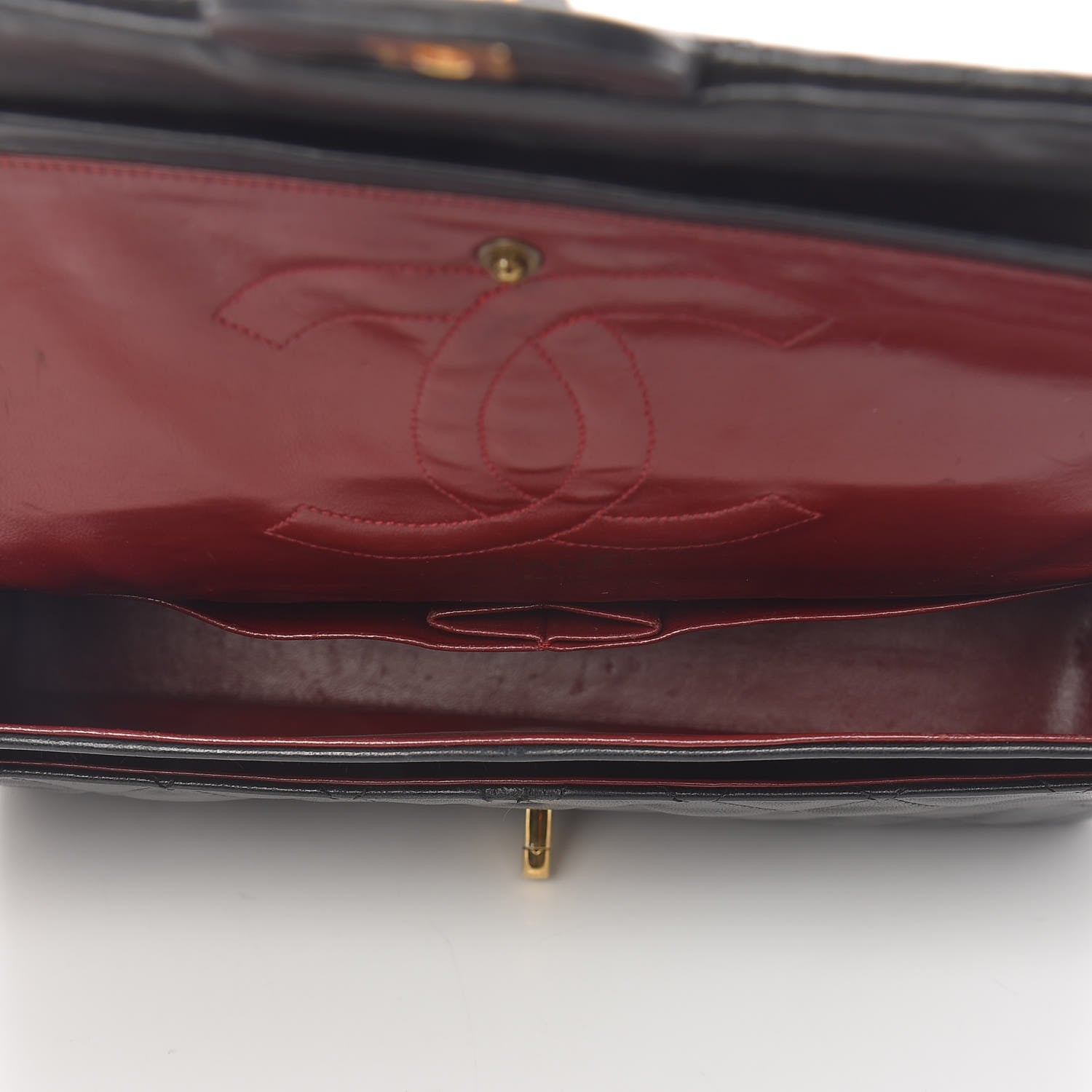 Chanel Lambskin Quilted Medium Double Flap Black 5 of 20