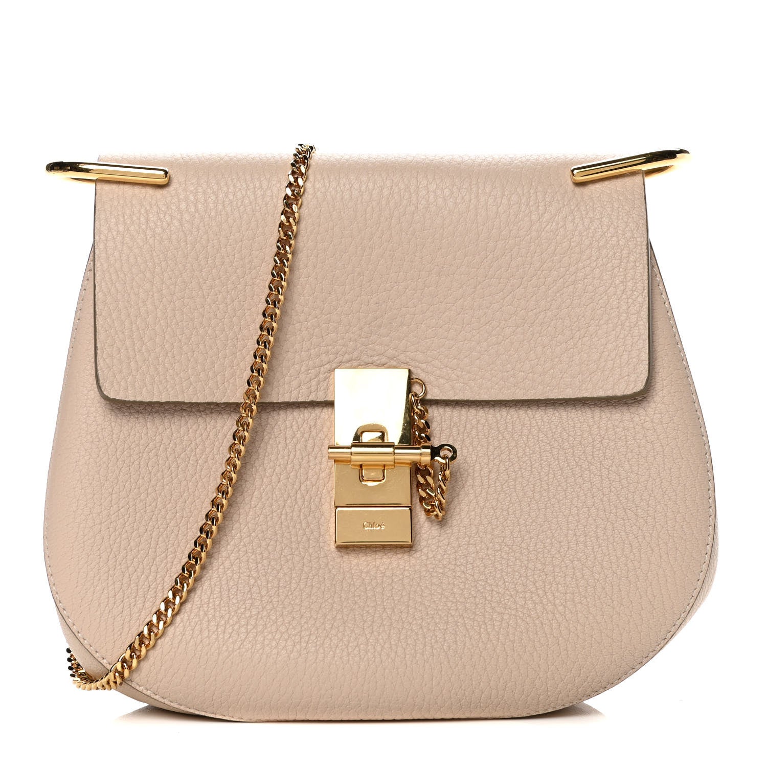Chloe Grained Lambskin Drew Shoulder Bag Biscotti Beige 1 of 10