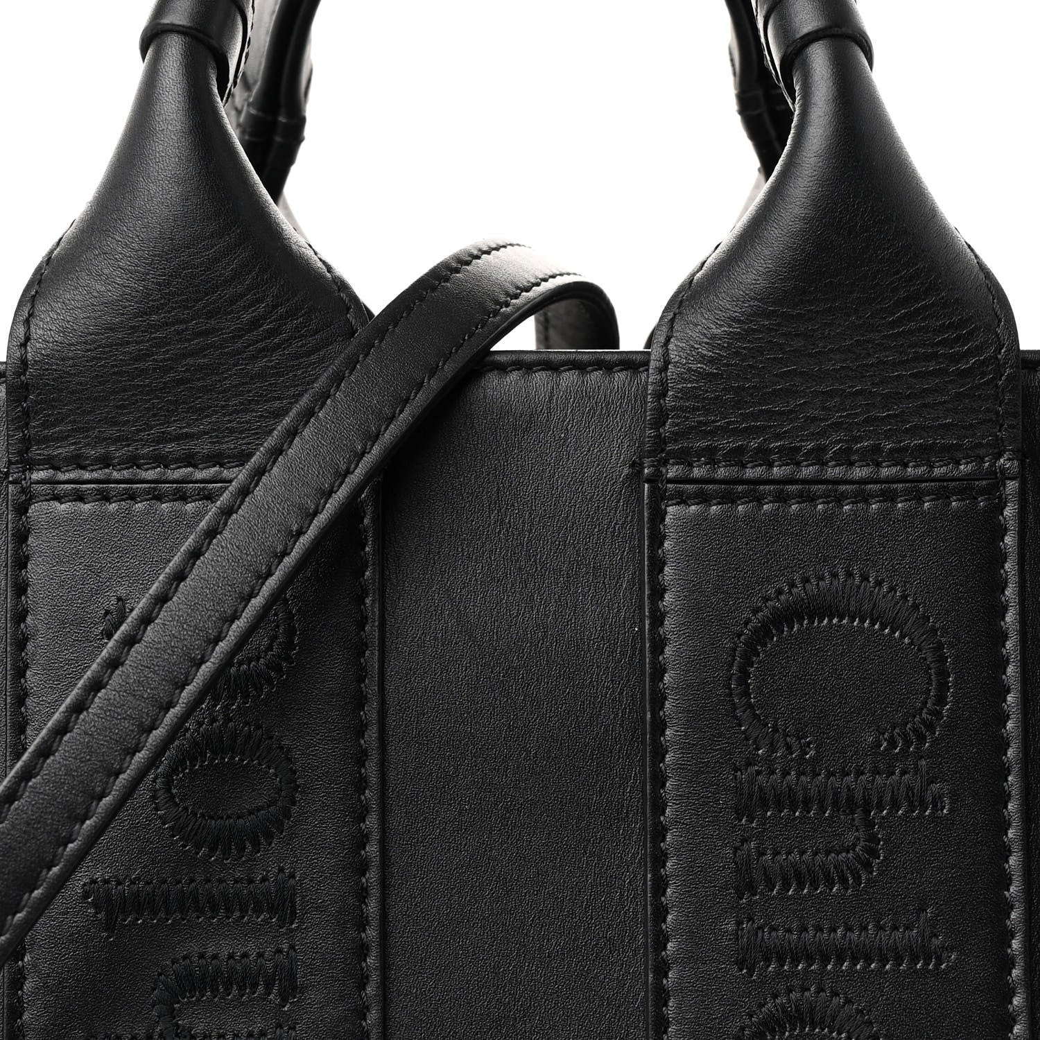 Chloe Calfskin Small Woody Tote Black 8 of 11