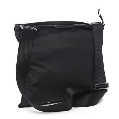Prada Nylon Flat Messenger Bag Black 2 of 8