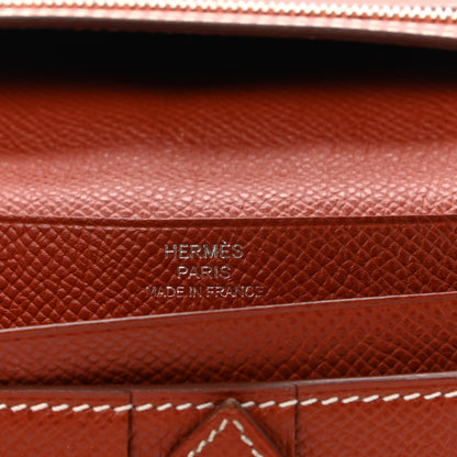 Hermes Epsom Bearn Gusset Wallet Brique 6 of 8