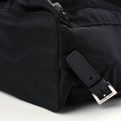 Prada Tessuto Nylon Saffiano Medium Backpack Black 6 of 9