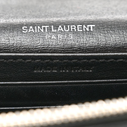 Saint Laurent Calfskin Monogram Sunset Chain Wallet Sunset Black 8 of 12