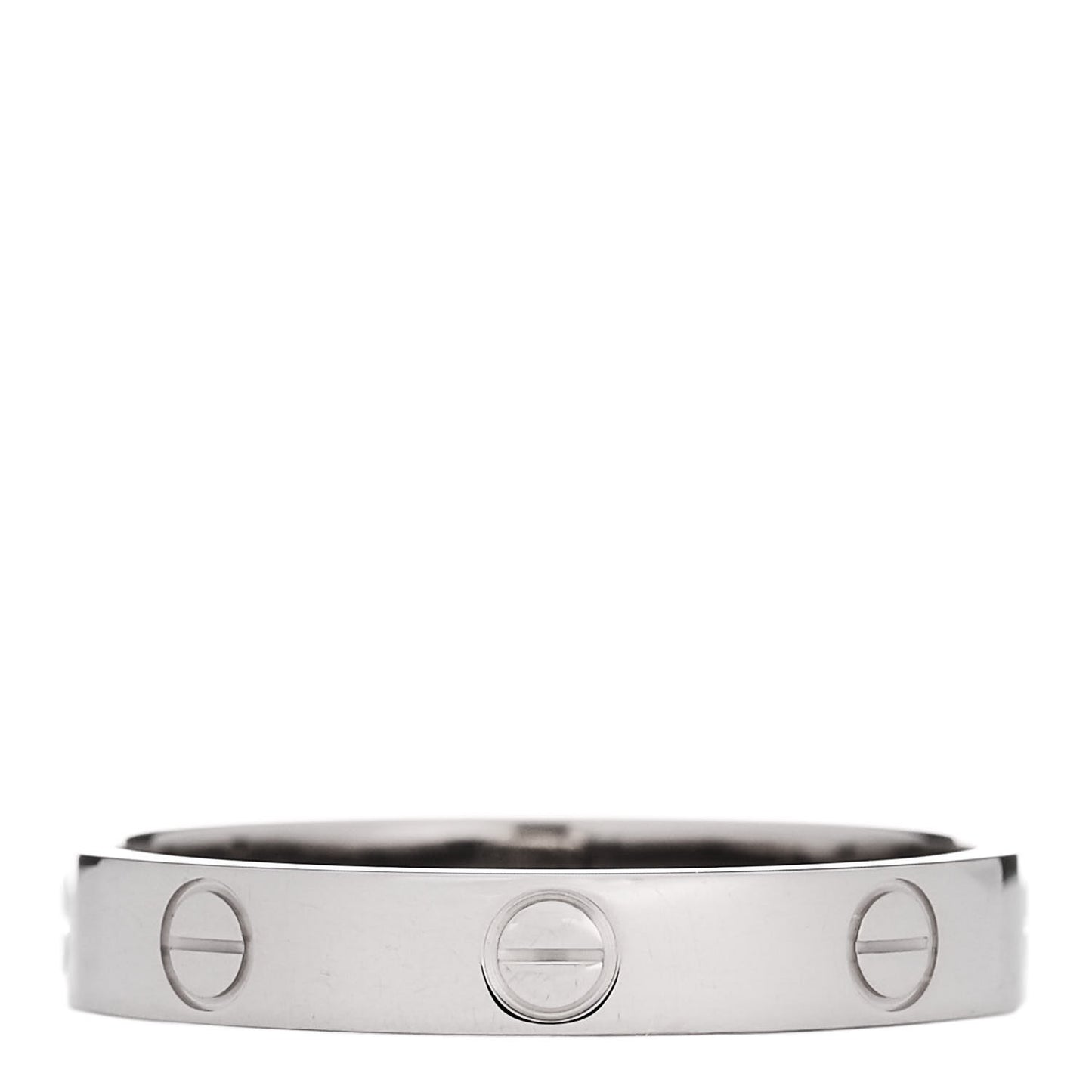 18K White Gold 3.5mm LOVE Wedding Band Ring 60 9.25