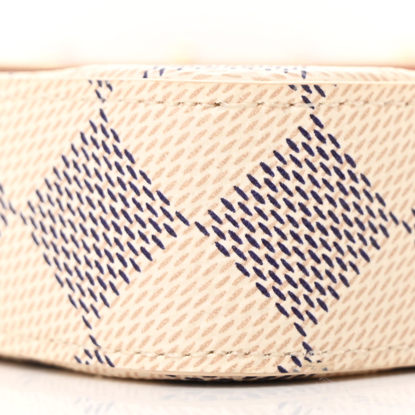 Damier Azur Studded Pochette Felicie Chain Wallet Fuchsia