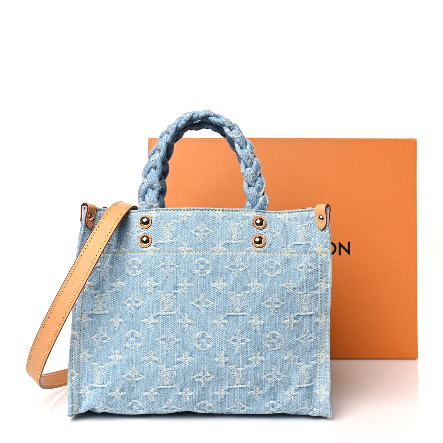 Monogram Washed Denim Let Go PM Sky Blue