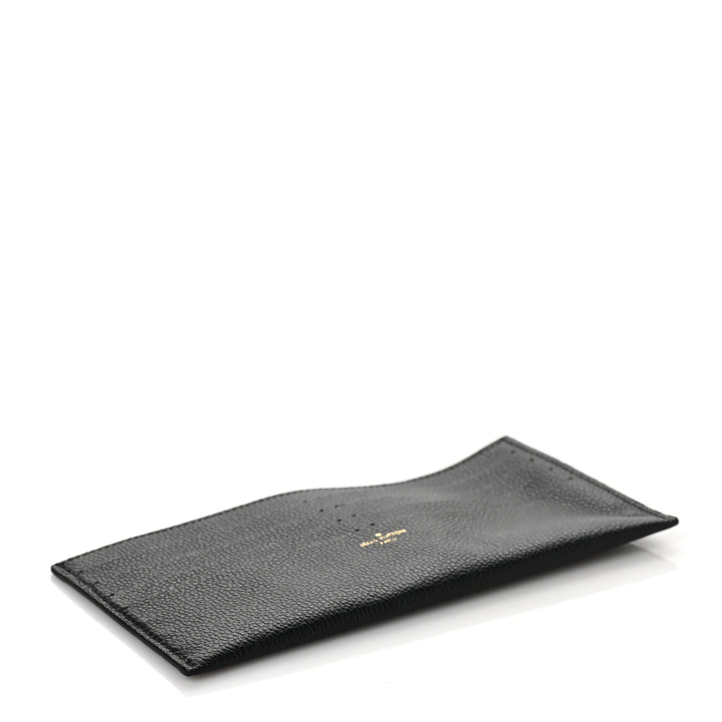 Calfskin Felicie Chain Wallet Card Holder Insert Black