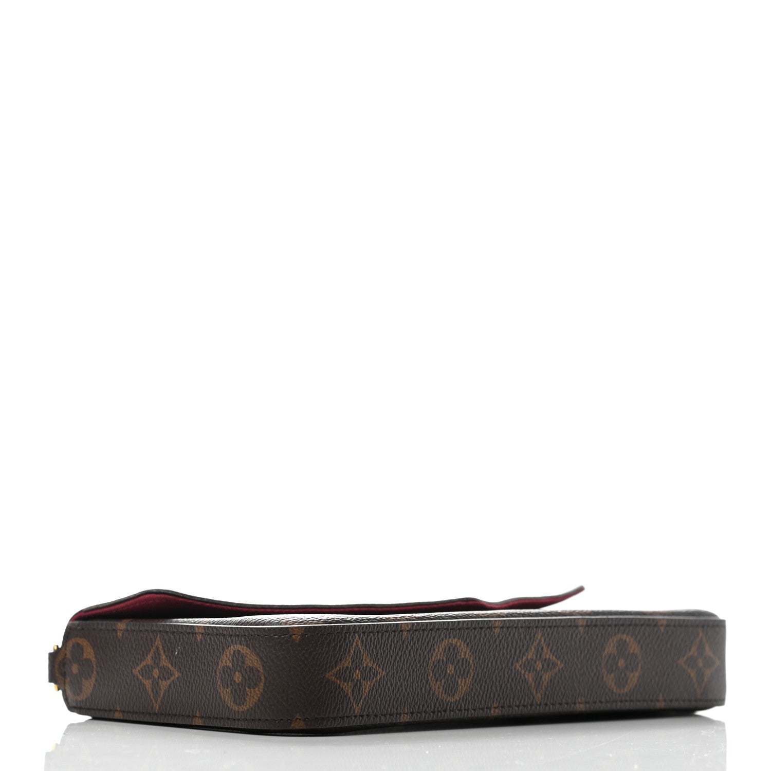 Louis Vuitton Monogram Pochette Felicie Chain Wallet Fuchsia 4 of 8