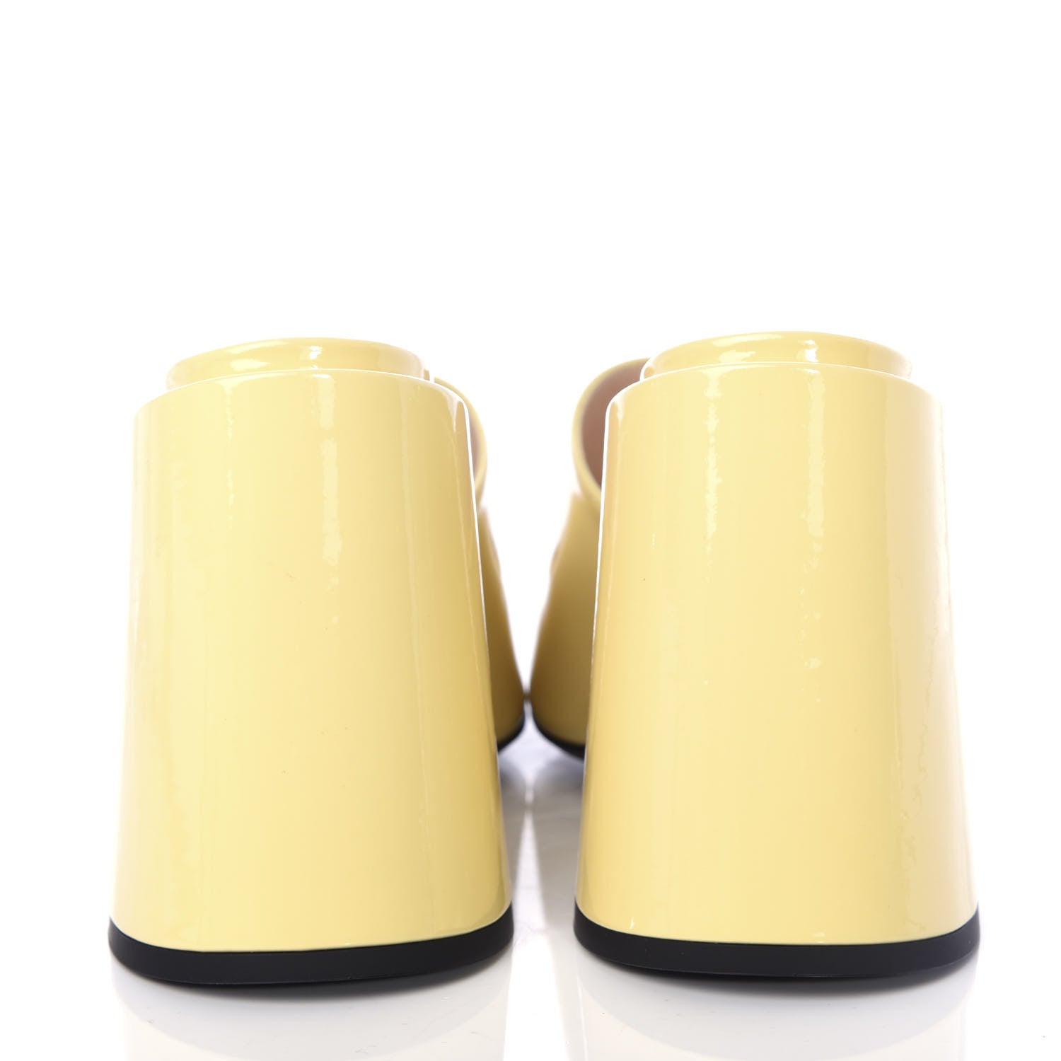 Gucci Patent Lexi Horsebit High-Heel Slide Sandals 35 Burro 7 of 11