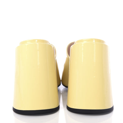 Gucci Patent Lexi Horsebit High-Heel Slide Sandals 35 Burro 7 of 11