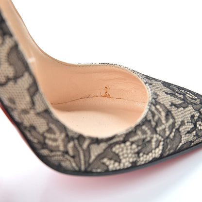 Christian Louboutin Pigalle Lace 100 Pumps 39 Black 9 of 11