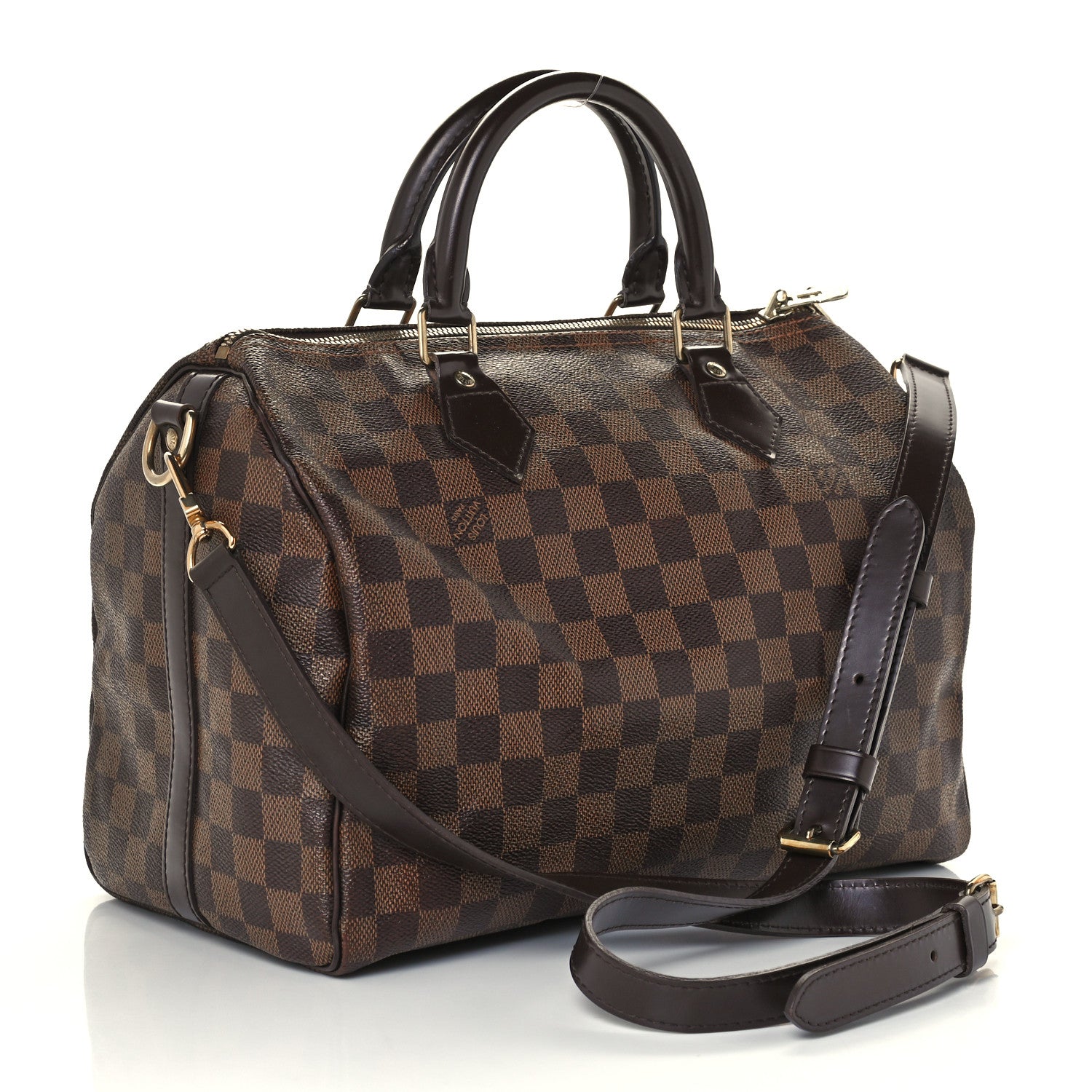 Louis Vuitton Damier Ebene Speedy Bandouliere 30 3 of 10