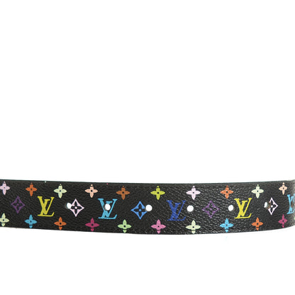 Louis Vuitton Monogram Multicolor LV Cut Reversible Belt 90 36 Black 8 of 10