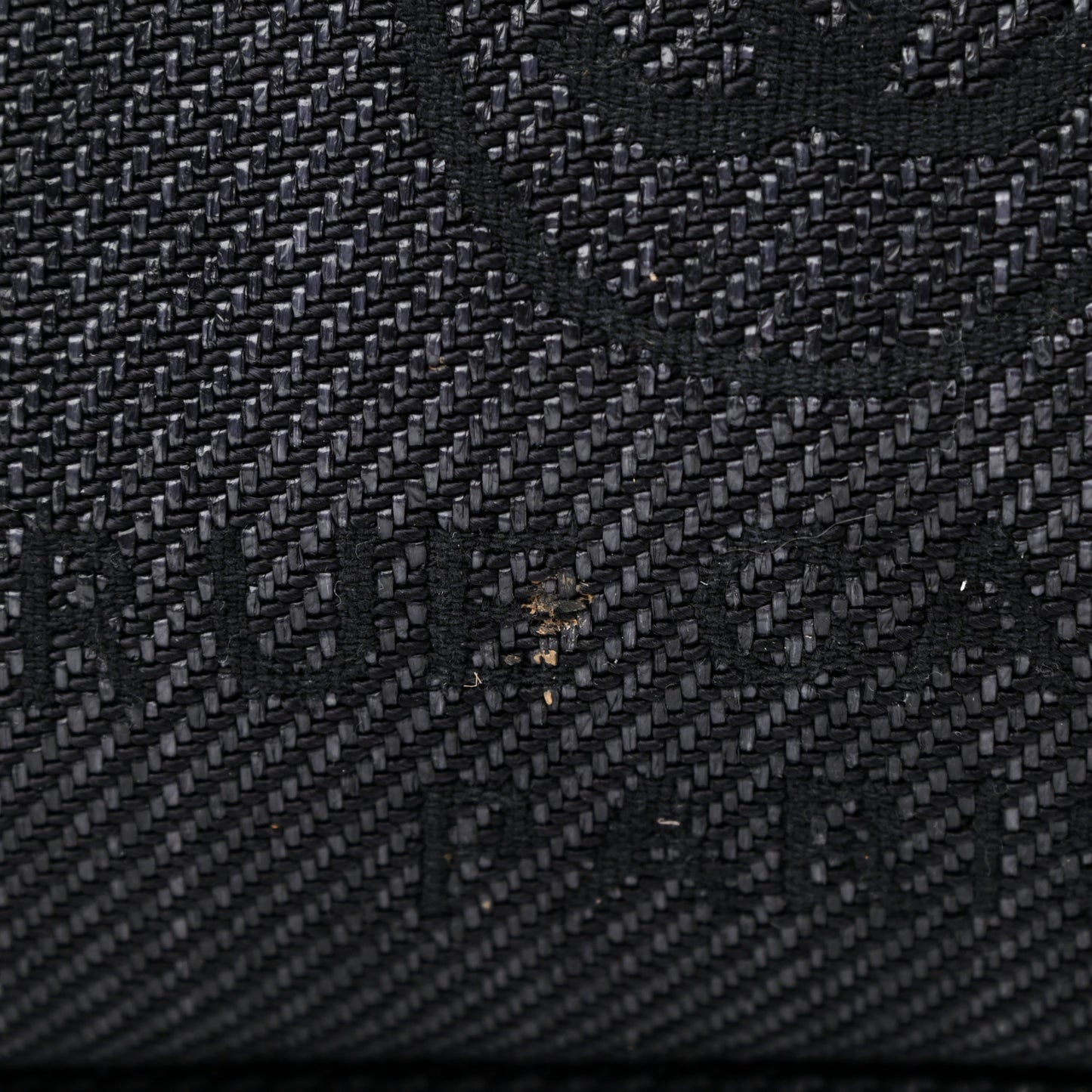 Mixed Fibers Calfskin Mini Deauville Tote Black