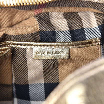 Burberry Metallic Calfskin Ashbury Gold 9 of 14