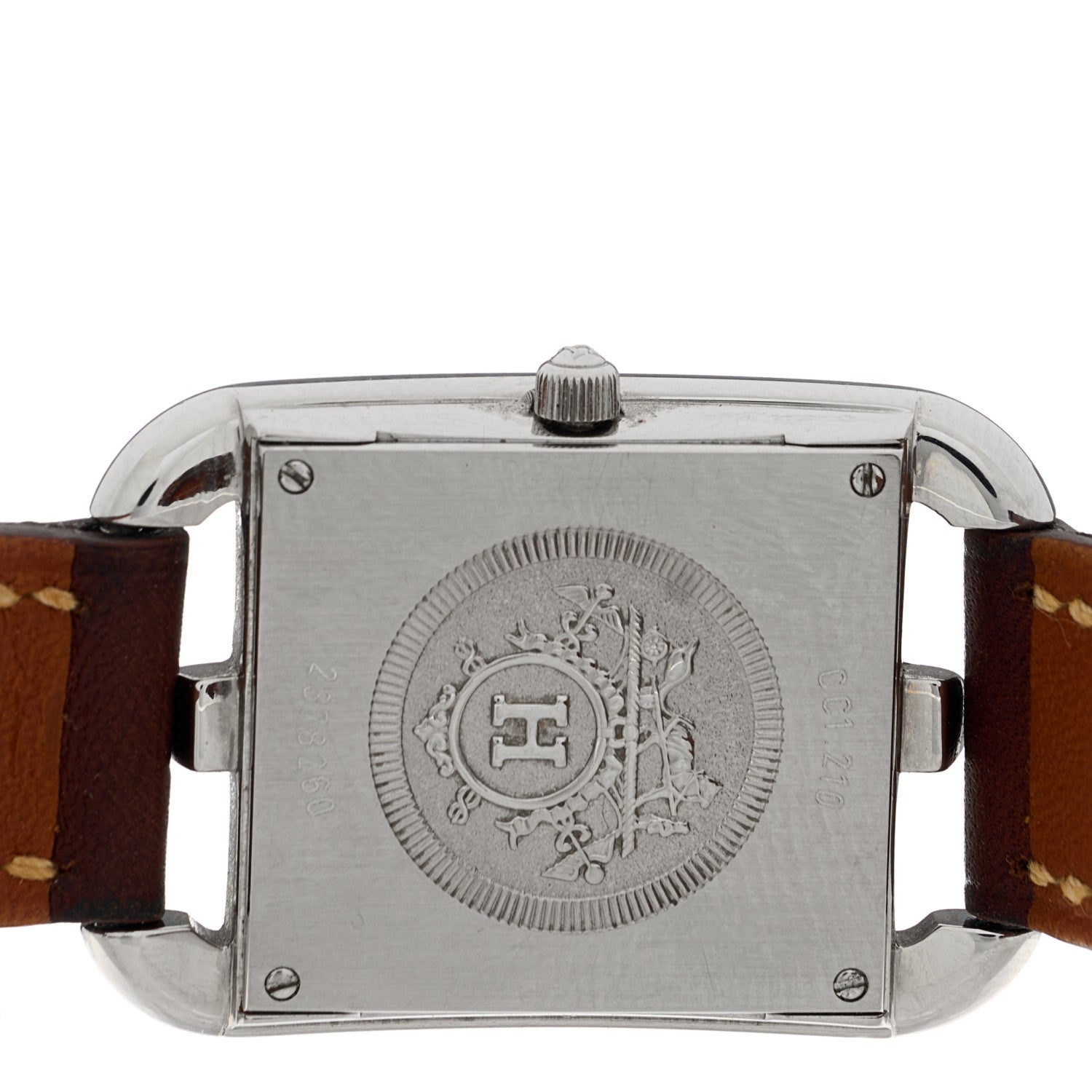 Hermes Stainless Steel Barenia 23mm Cape Cod Quartz Watch Fauve 4 of 4