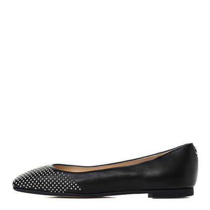 Jimmy Choo Nappa Studded Davia Flat 36 Black 1 of 6