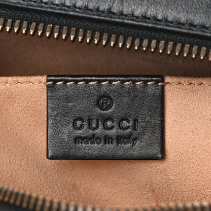 Gucci Calfskin Matelasse Animal Studs GG Marmont Belt Bag 95 34 85/34 Black 6 of 15