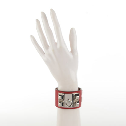 Hermes Epsom Collier De Chien CDC Bracelet S Rouge Casaque 2 of 6
