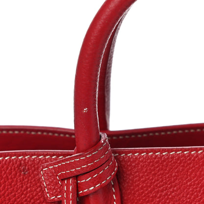 Saint Laurent Grained Calfskin Nano Sac De Jour Lipstick Red 10 of 15