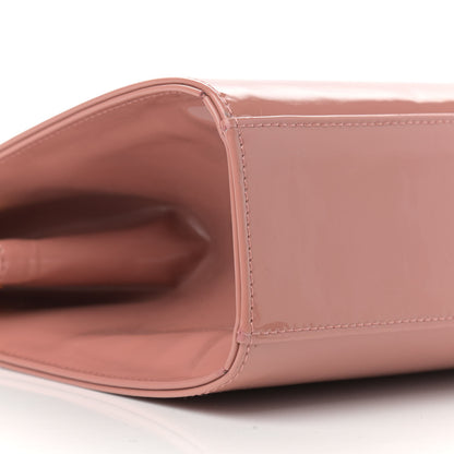 Mansur Gavriel Patent Calfskin Elegant Top Handle Bag Blush 8 of 10