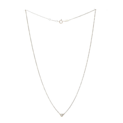Tiffany 18K Yellow Gold Diamond .12ct Elsa Peretti Diamonds by the Yard Pendant Necklace 3 of 7