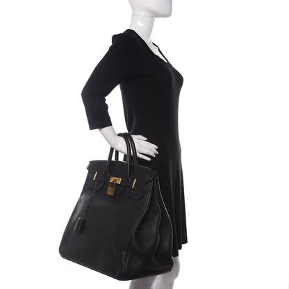 Hermes Veau Sikkim Kelly Relax 50 Black 2 of 19