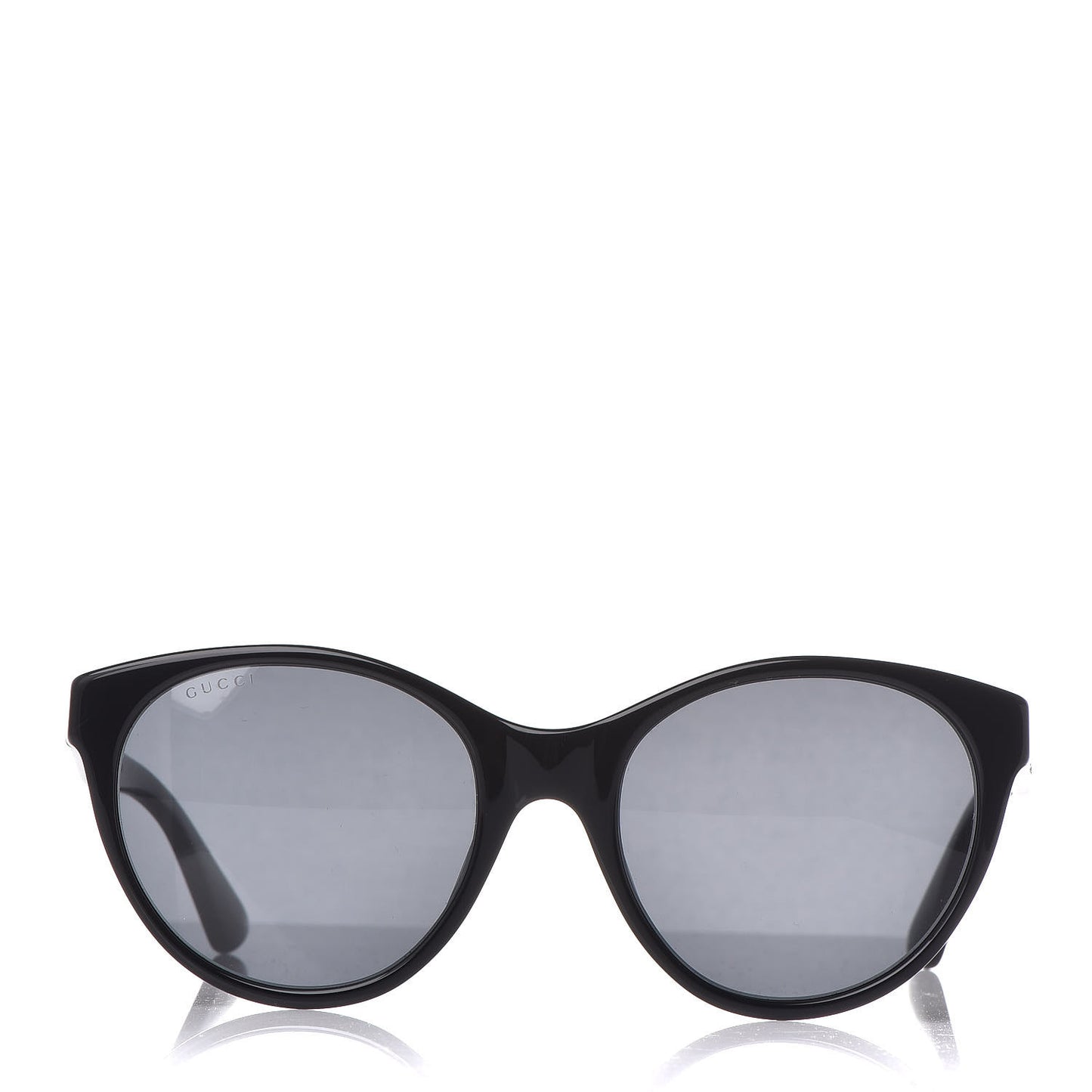 Round Frame Crystal Sunglasses GG 0419S Black