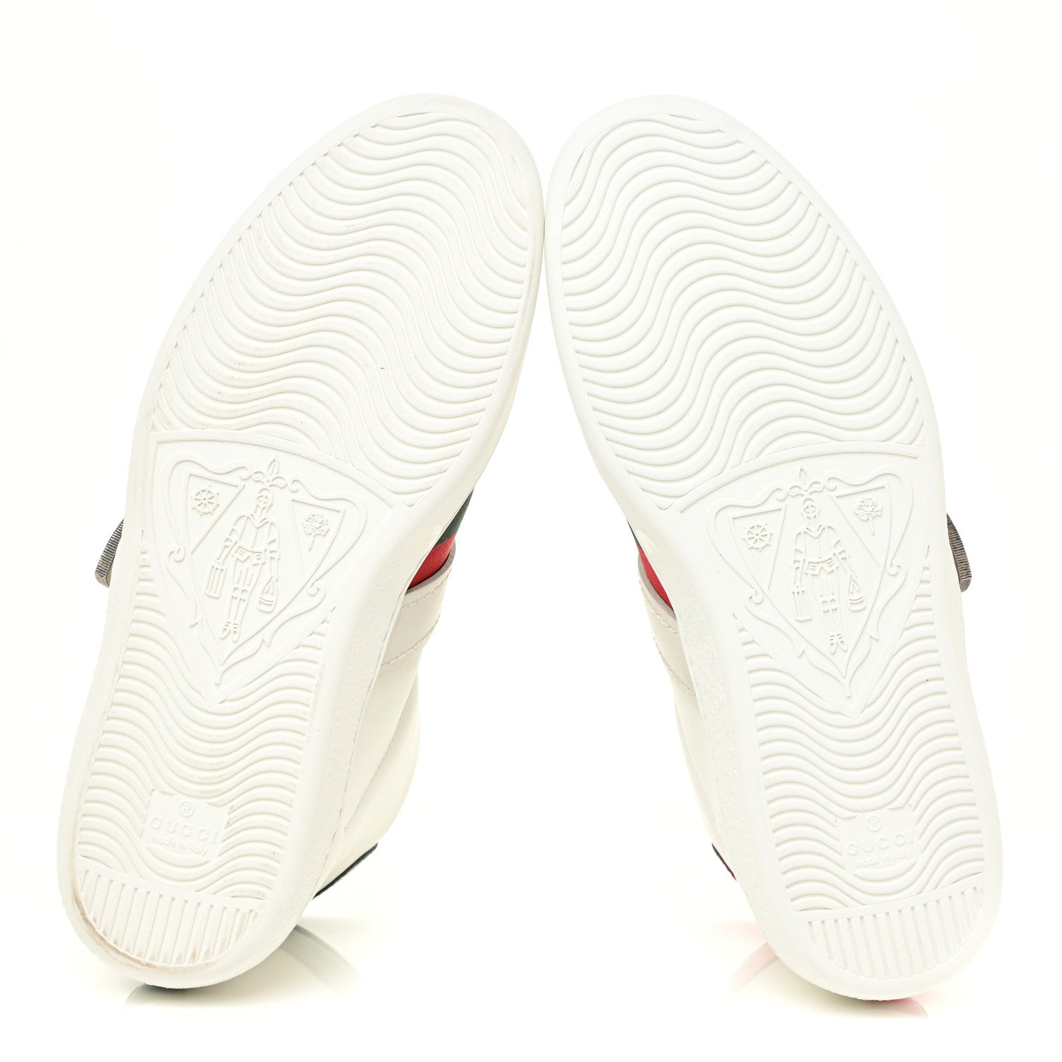 Gucci Calfskin Ayers Web Mens Dionysus High Top Sneakers 7 White 6 of 14