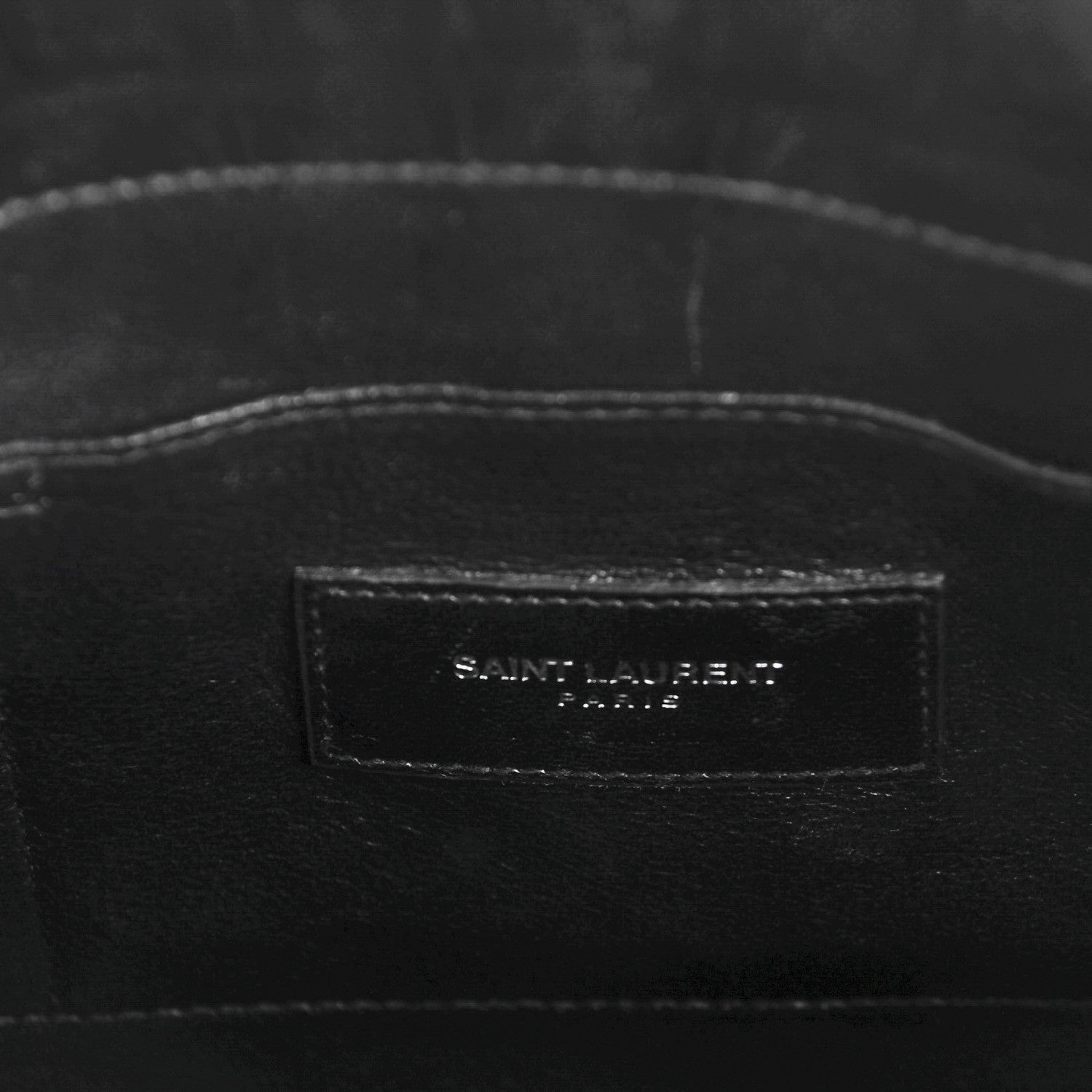 Saint Laurent Calfskin Crocodile Embossed Baby Sac De Jour Black 6 of 6