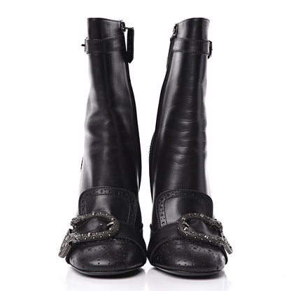 Gucci Calfskin Queercore Brogue Ankle Boots 37.5 Black 2 of 11