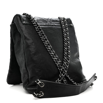 Chanel Calfskin Diamond Stitch Large Messenger Black 3 of 14
