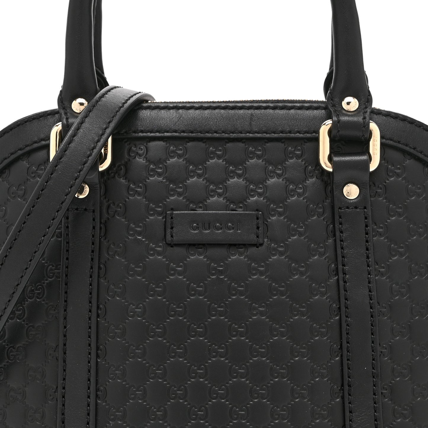 Microguccissima Mini Dome Bag Black