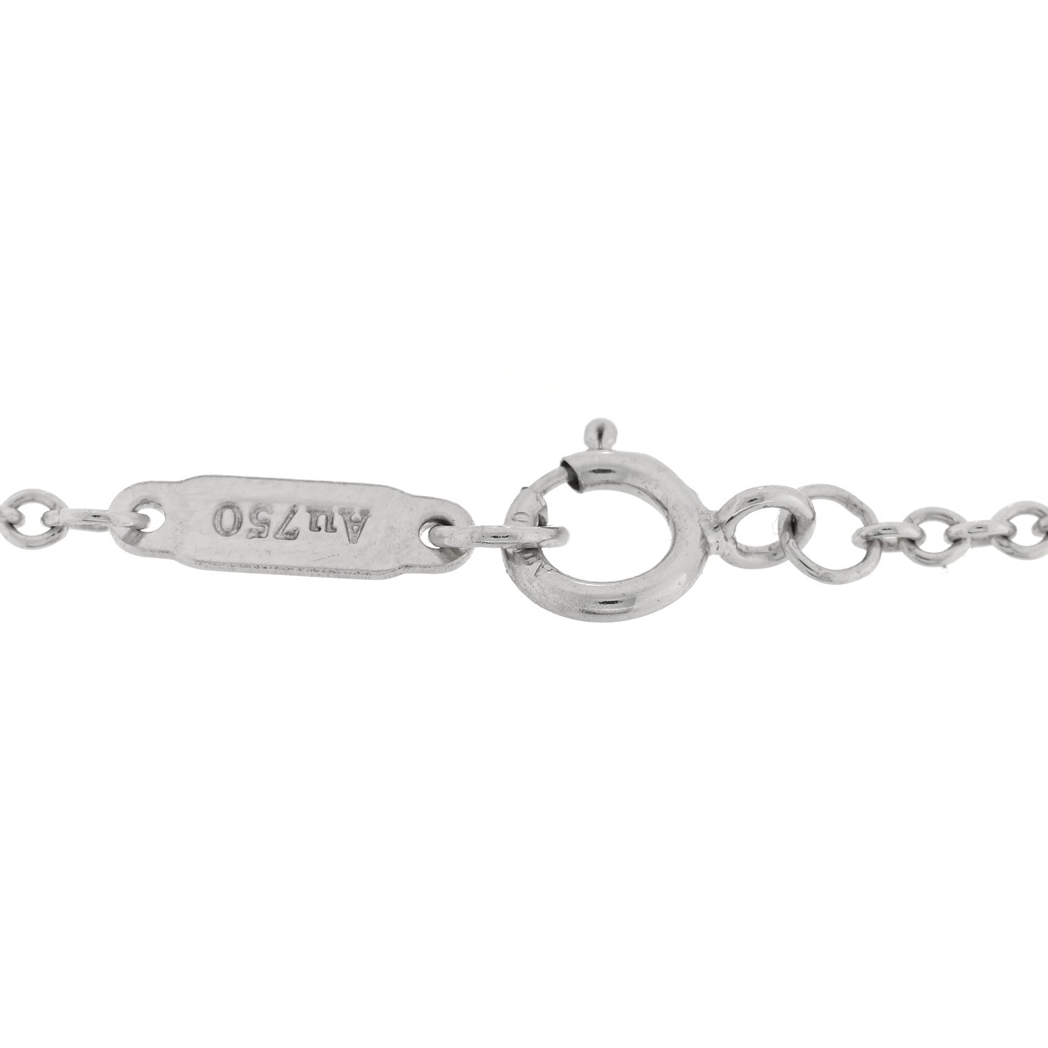 Tiffany 18K White Gold Diamond Atlas Bar Pierced Bracelet 3 of 3
