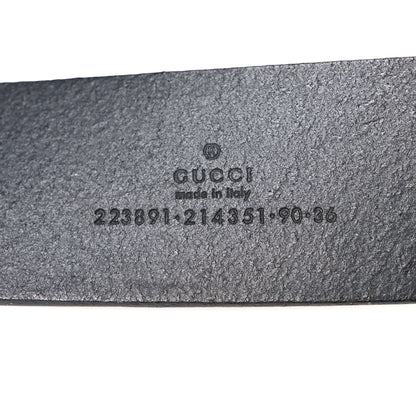 Gucci Patent Calfskin Interlocking G Belt 90 36 Black 5 of 5