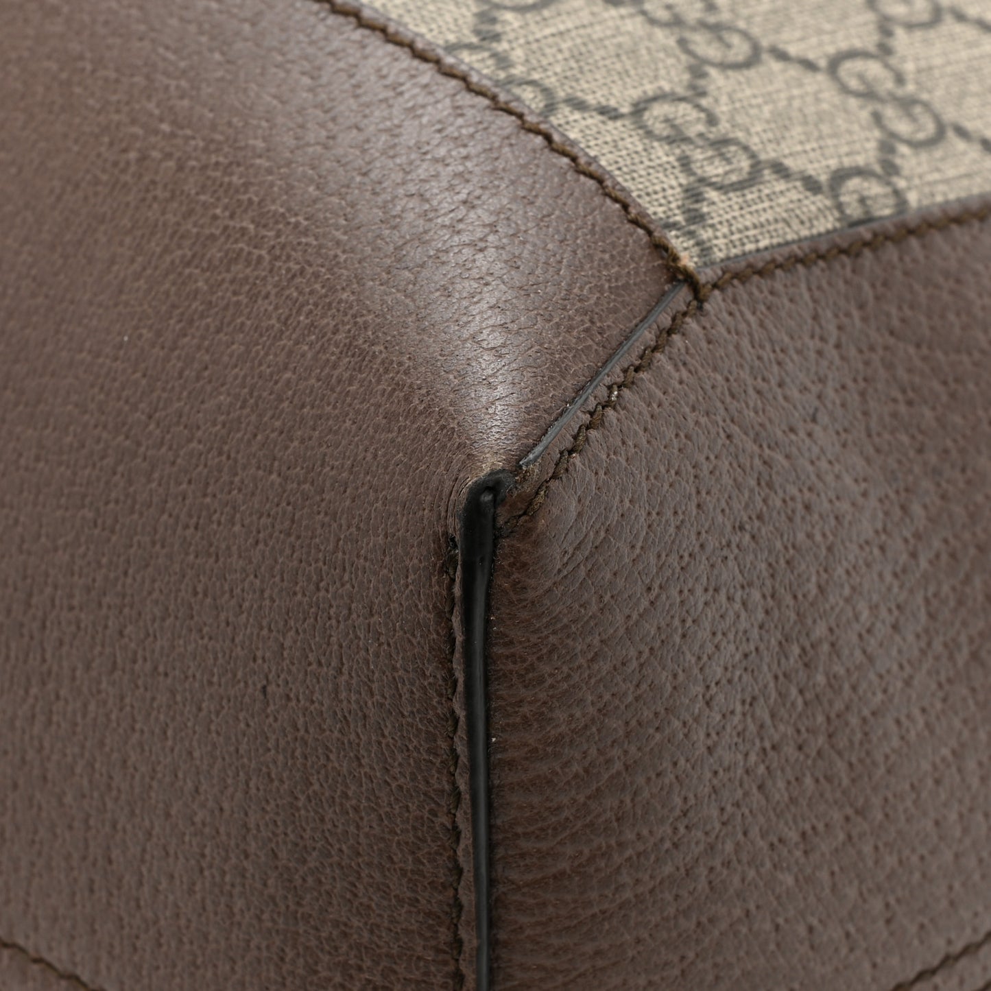 GG Supreme Monogram Web Ophidia Tote Brown