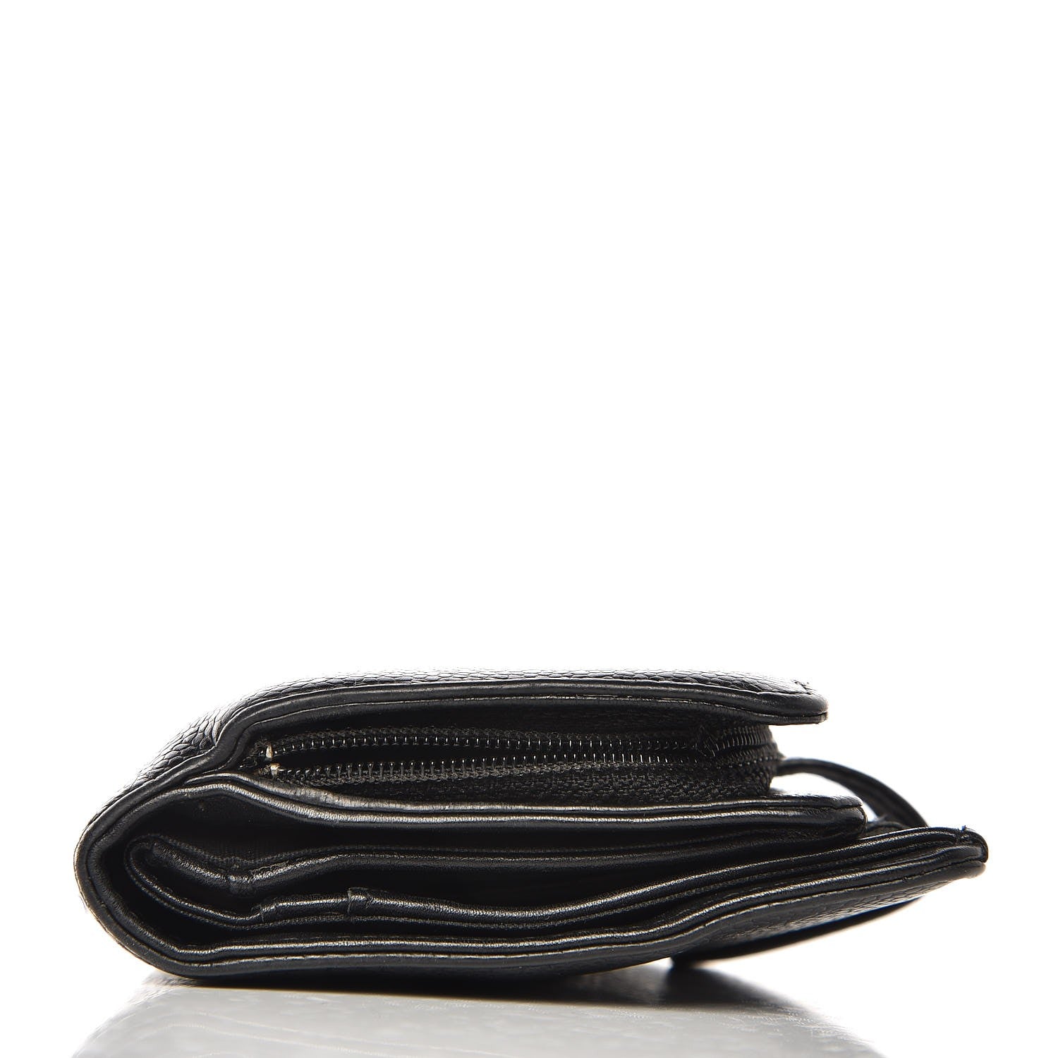 Chanel Caviar Timeless CC Zipped Pocket Wallet Black 16 of 16