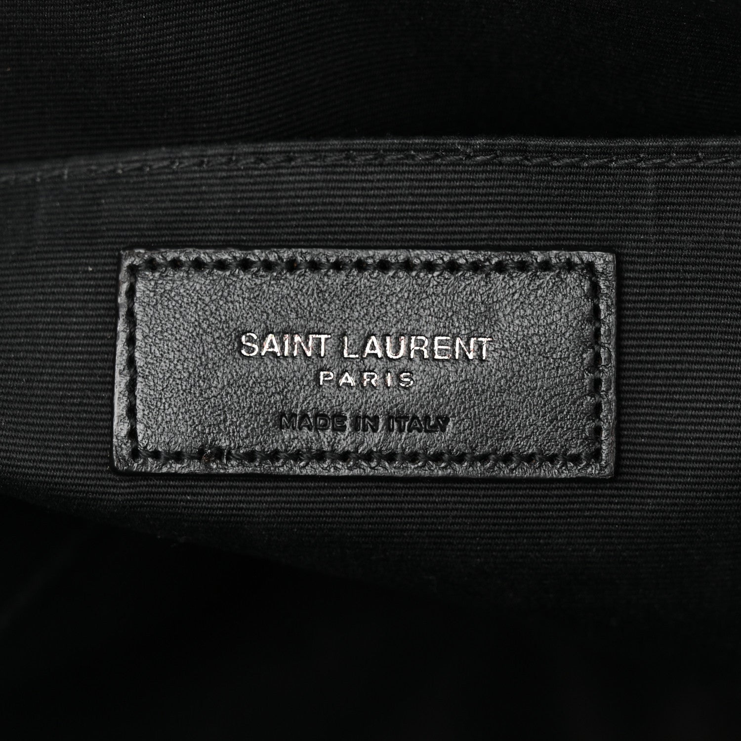 Saint Laurent Calfskin Matelasse Monogram Monochrome Lou Camera Bag Black 6 of 12