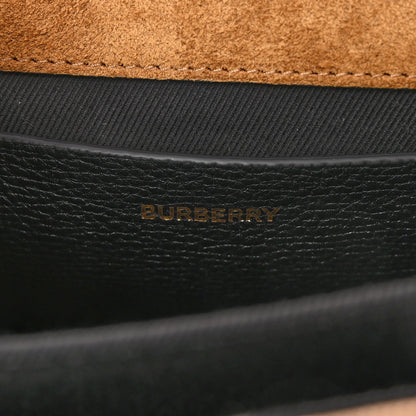Burberry Derby Calfskin House Check Baby Macken Crossbody Bag Black 5 of 8