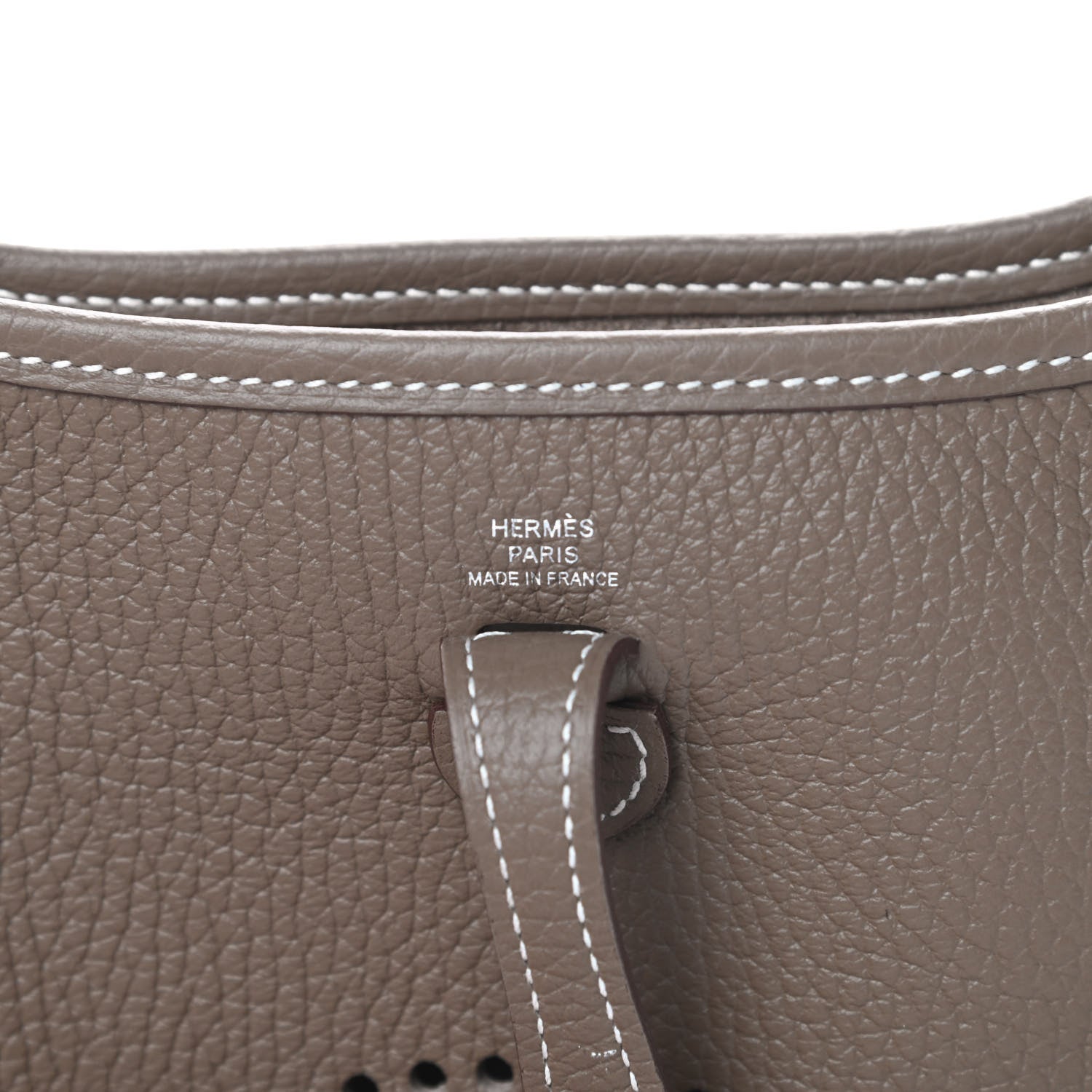 Hermes Taurillon Clemence Amazone Evelyne TPM Etoupe Bleu Indigo 6 of 11
