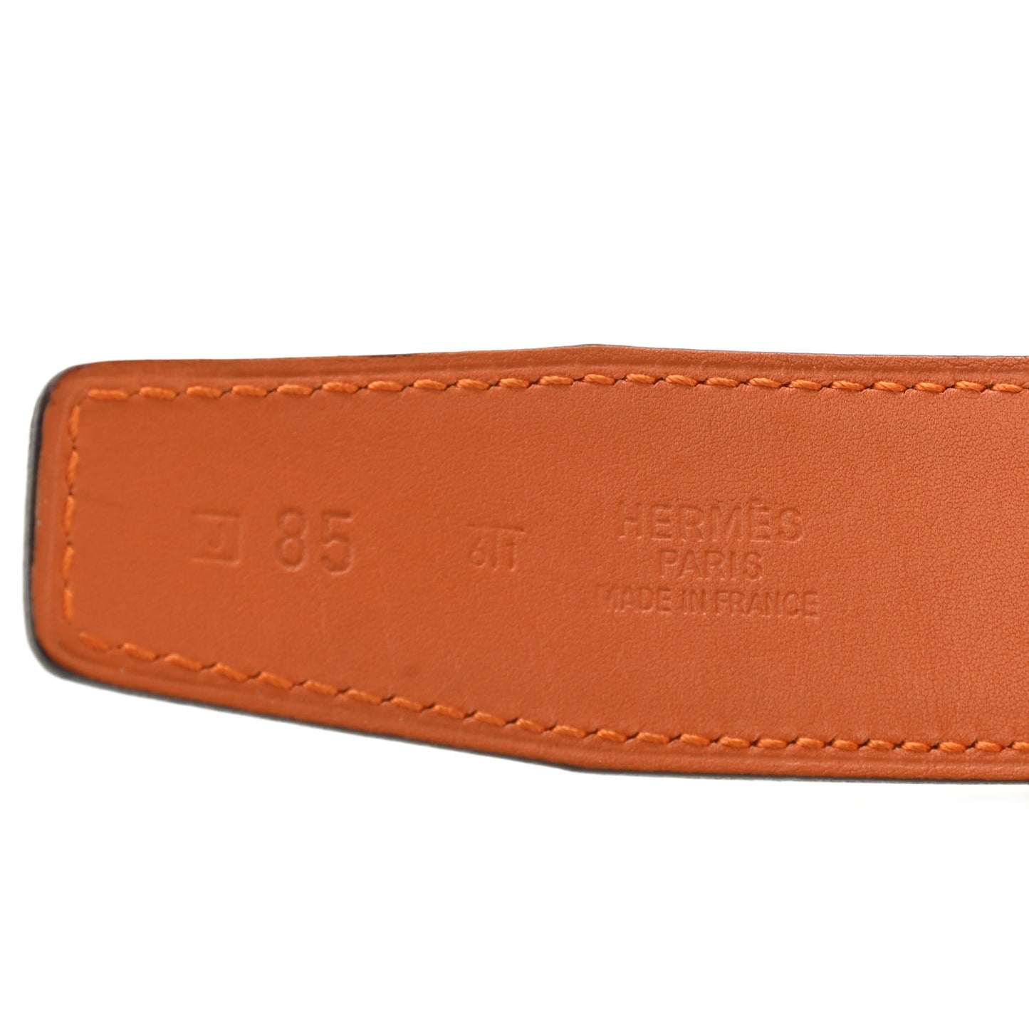 Epsom Swift 32mm H Belt 85 White Orange