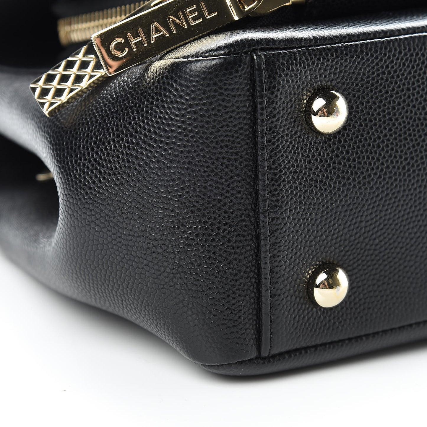 Caviar Quilted Mini Business Affinity Flap Black